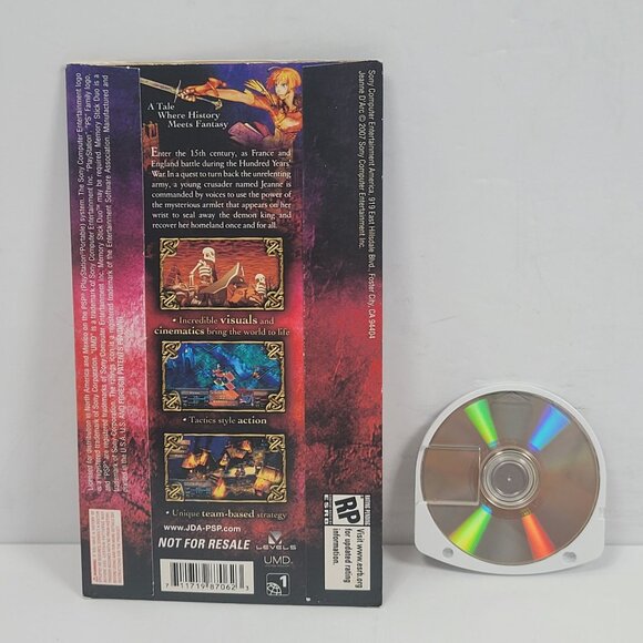 PSP Jeanne D'Arc Demo Disc Game UMD - Picture 2 of 2